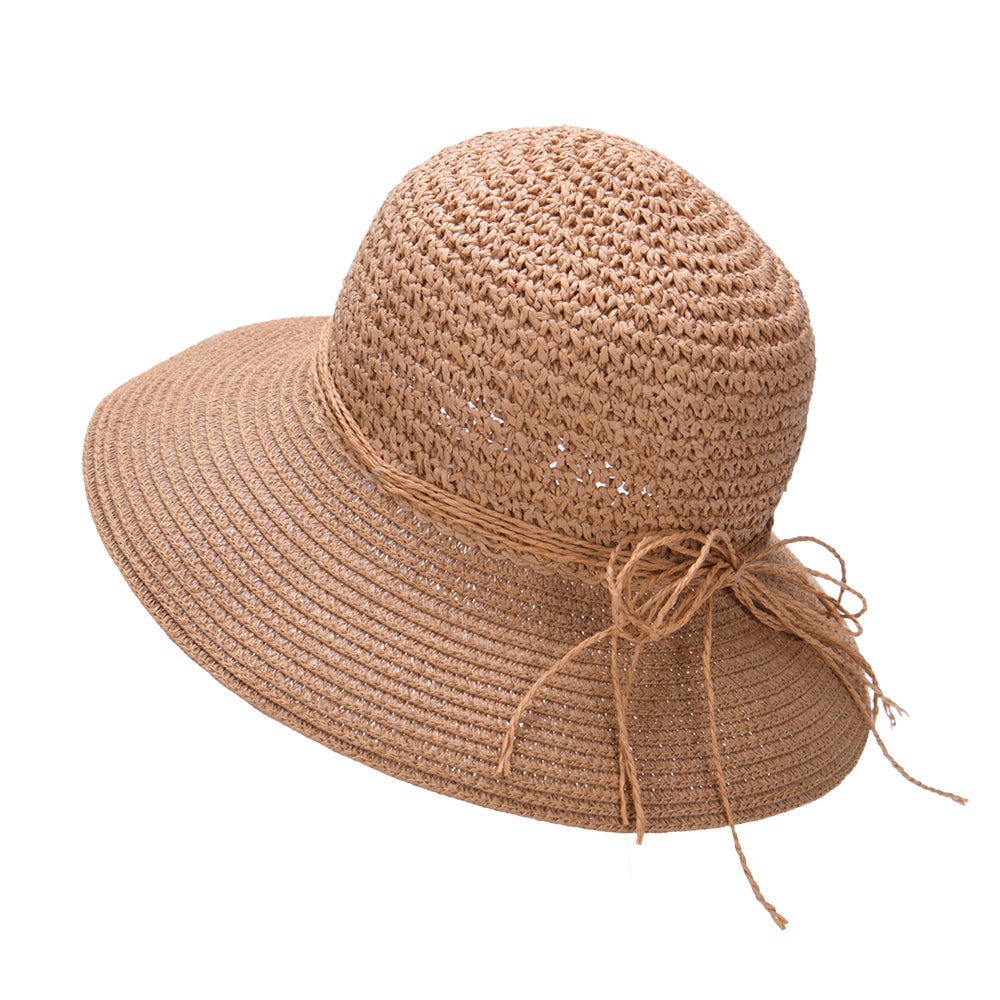 Beach Hats For Women Packable Crochet Hat Summer Straw Sun Hat For Travel