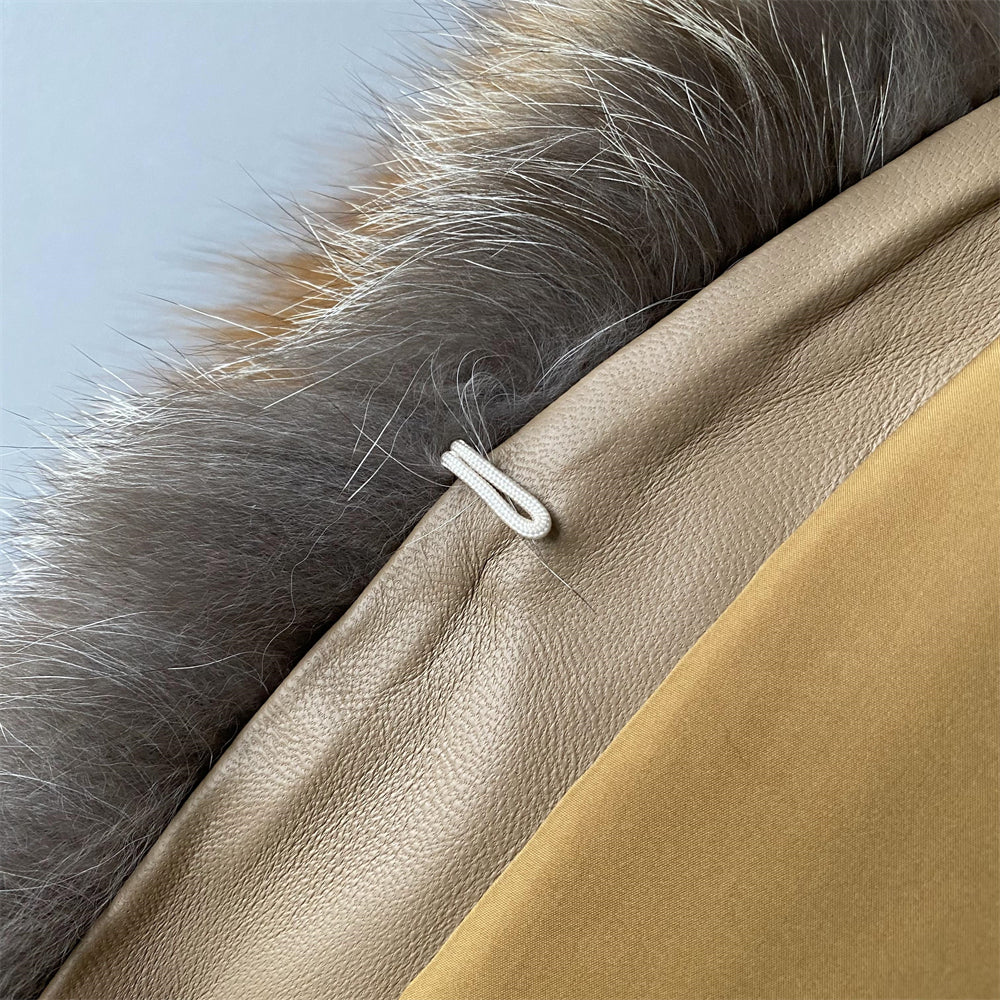 Winter Warm Thick Regular Length Ladies Genuine Fluffy Fox Fur Coat Custom Wholesale Women Real Fox Fur Coat