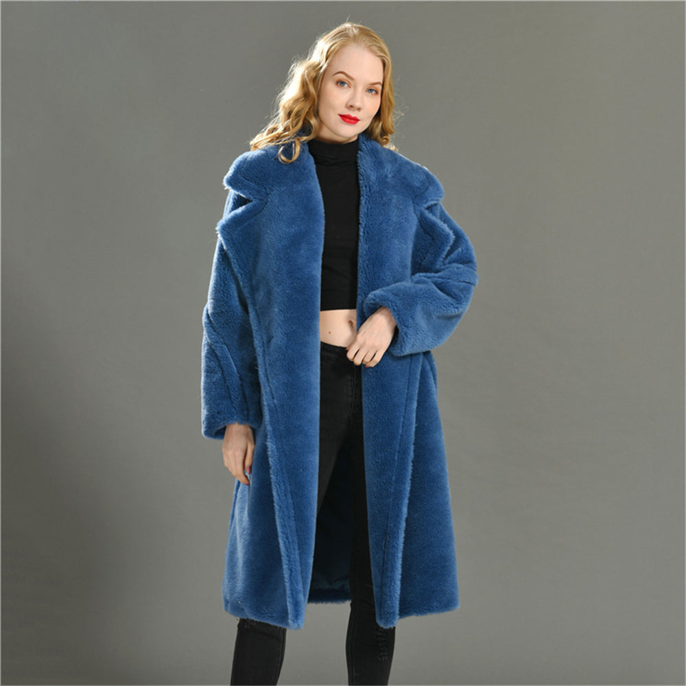 Jaxmonoy Sheep Shearling Coat Teddy Coat
