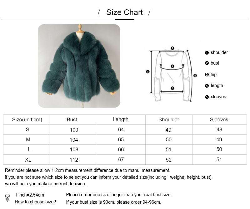 Regular Length Hot Sale Thick Windproof Fluffy Real Fox Fur Coat Warm Winter Women Custom Fur Coat