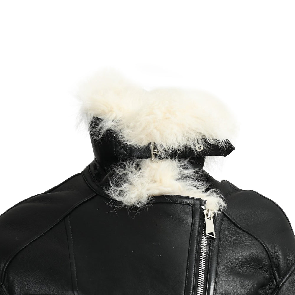 Winter Warm Thick Fahion Ladies Sharling Coat With Real Lamb Fur Custom Genuine Leather Jacket Woman Shearling