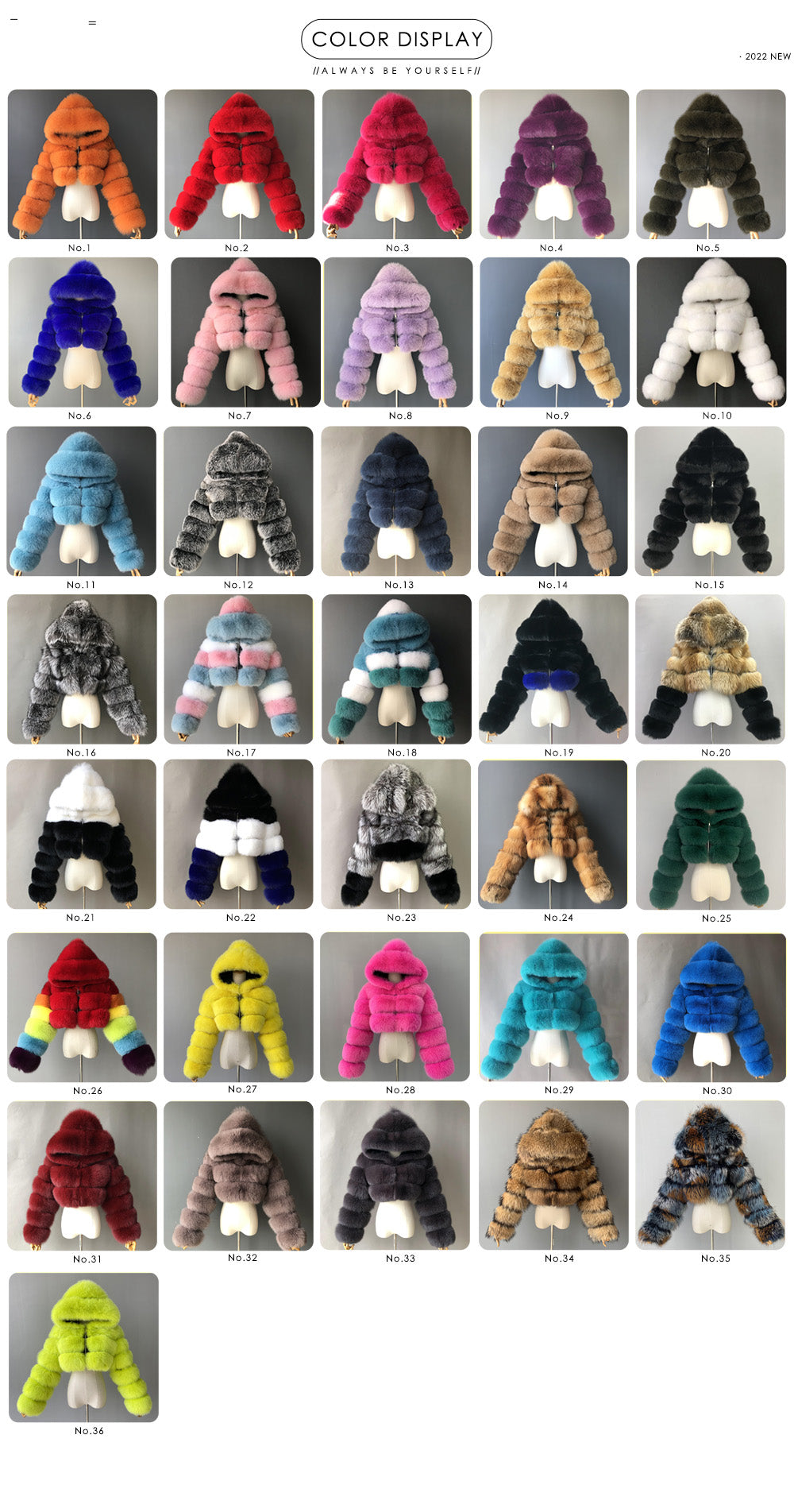 Jaxmonoy Hot Sale Wholesale Crop Style Winter Overcoat For Ladies Plus Size Real Fox Fur Coat