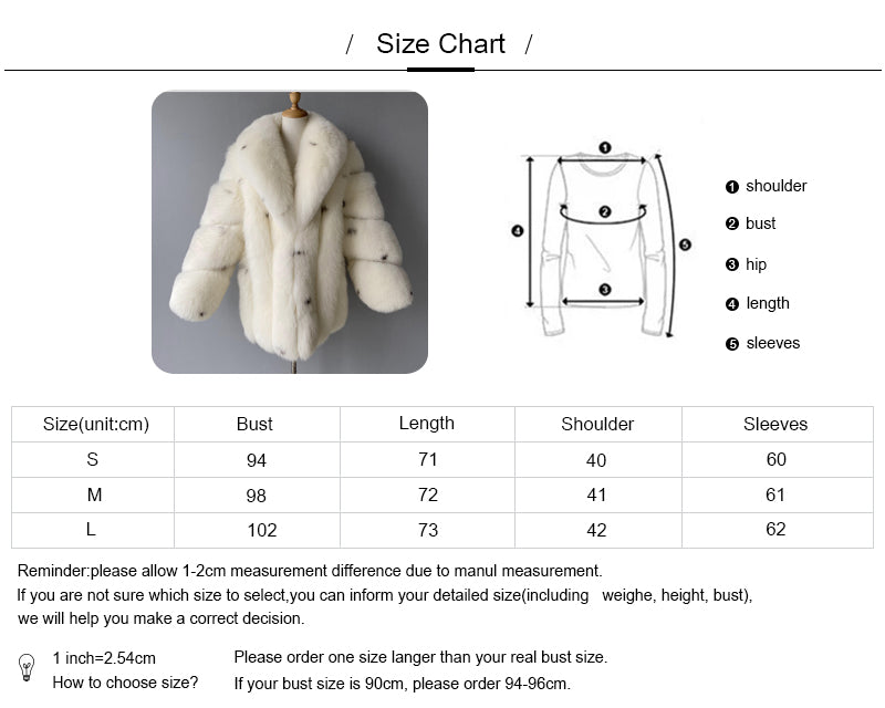 Fluffy Real Fox Fur Coat Luxury Fur Collar Wholesale Fur Lined Winter Coat