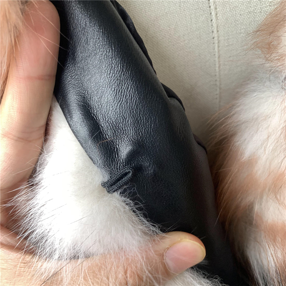 Jaxmonoy High Quality Warm Winter Female Real Fox Fur Coat