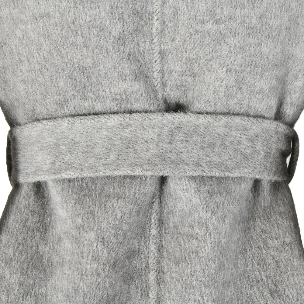New Style Double-sided Cashmere Coat With Removable Fur Cuffs Custom Fashion Women Long Wool Cashmere Coat