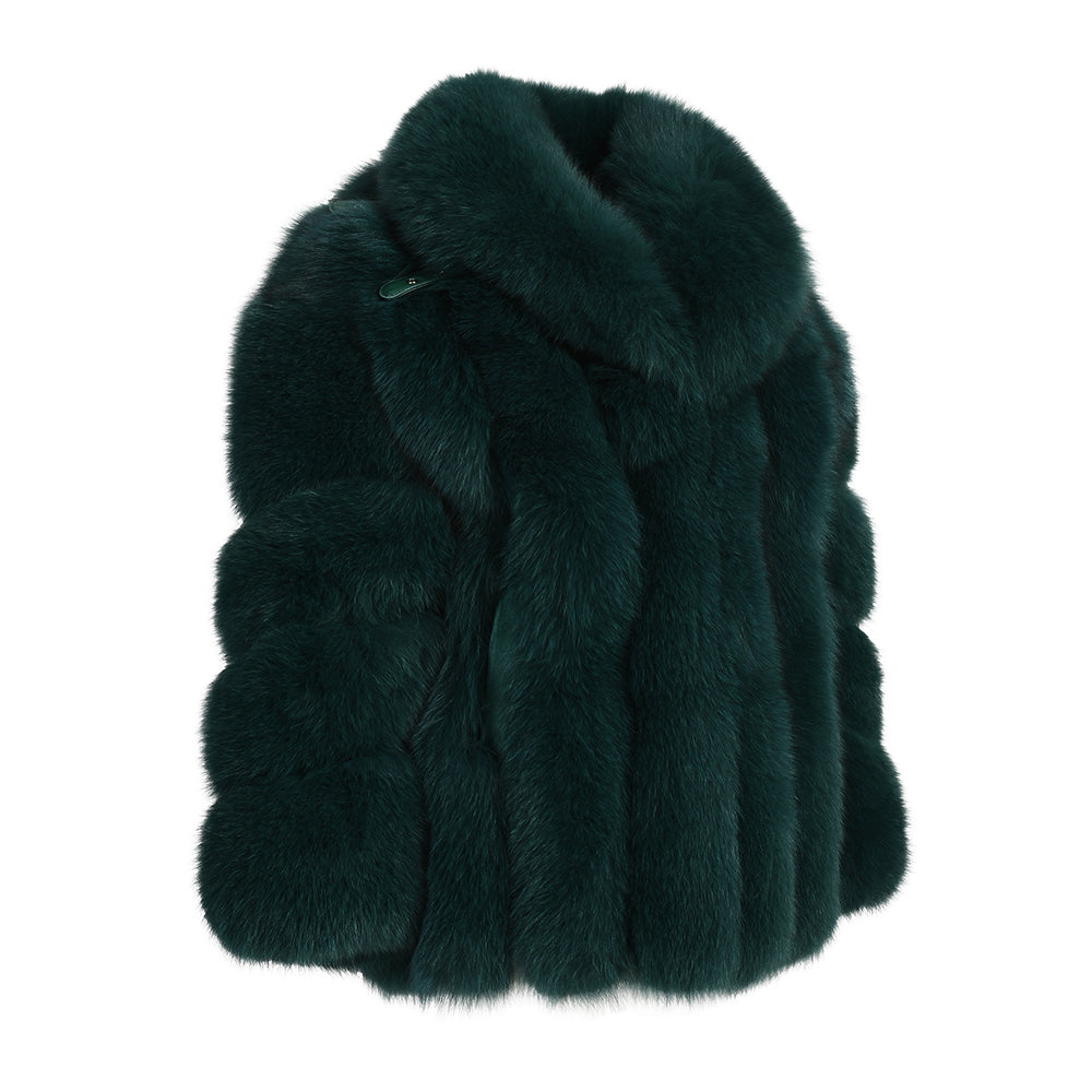 Regular Length Hot Sale Thick Windproof Fluffy Real Fox Fur Coat Warm Winter Women Custom Fur Coat