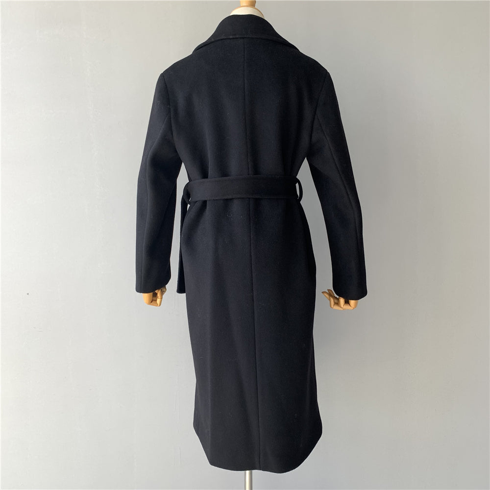 Jaxmonoy Stylish Cashmere Wool Coat With Polyester Lining