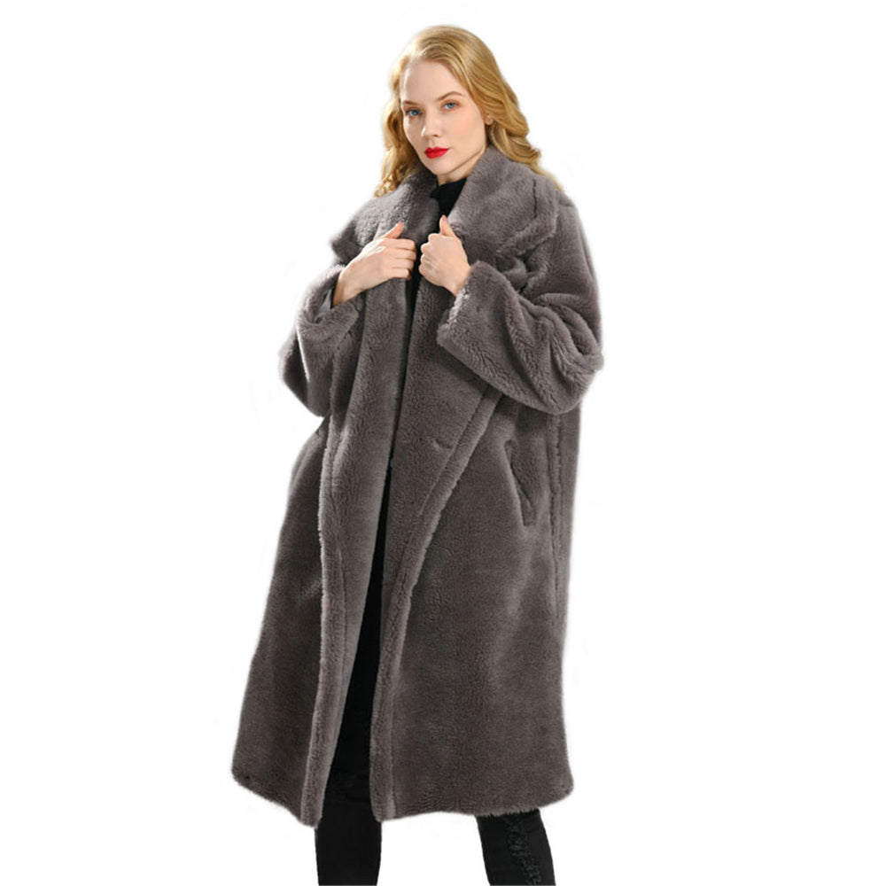 Jaxmonoy Sheep Shearling Coat Teddy Coat