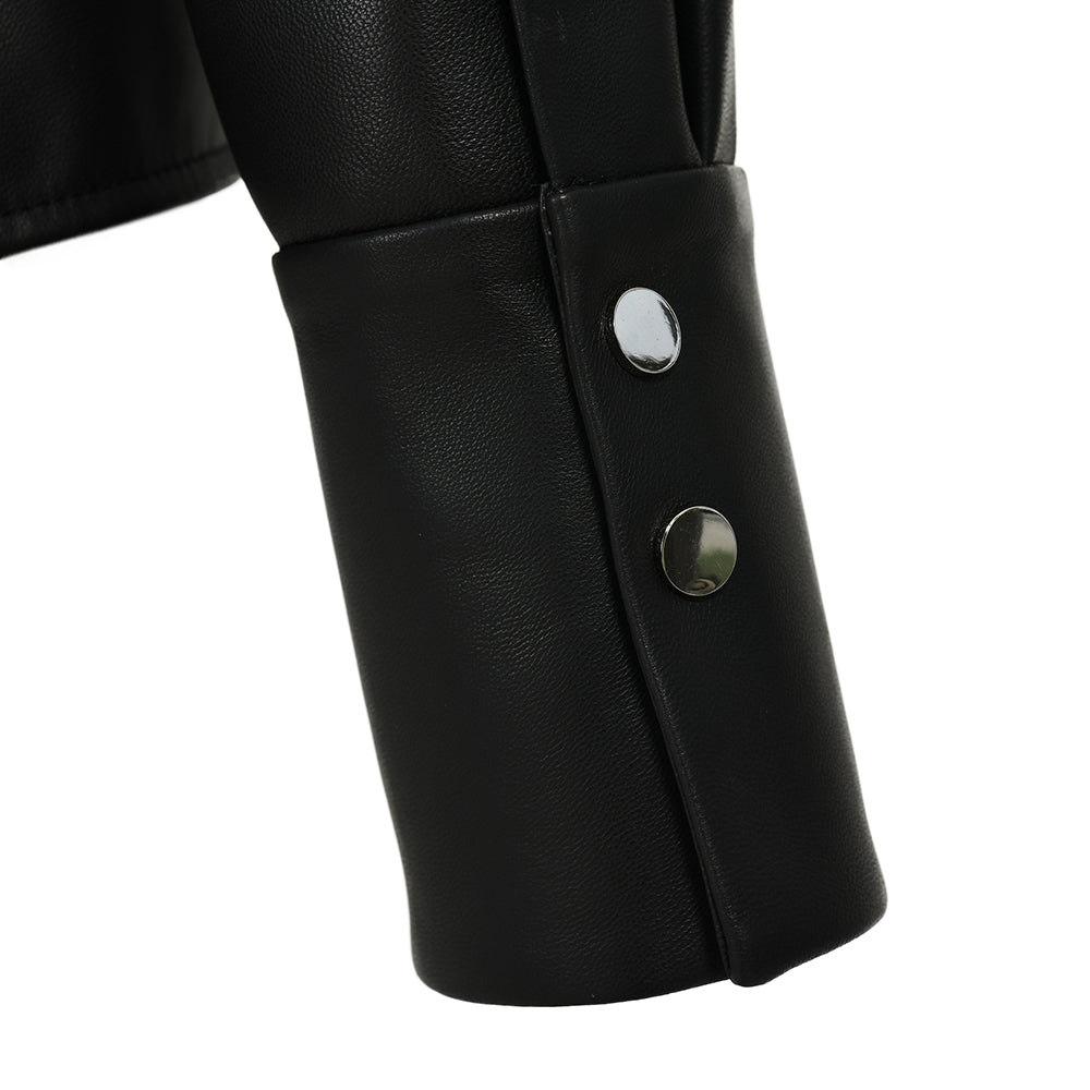 Leather Jackets Custom Color Drawstring Design Wholesale Custom Genuine Leather Women Jacket