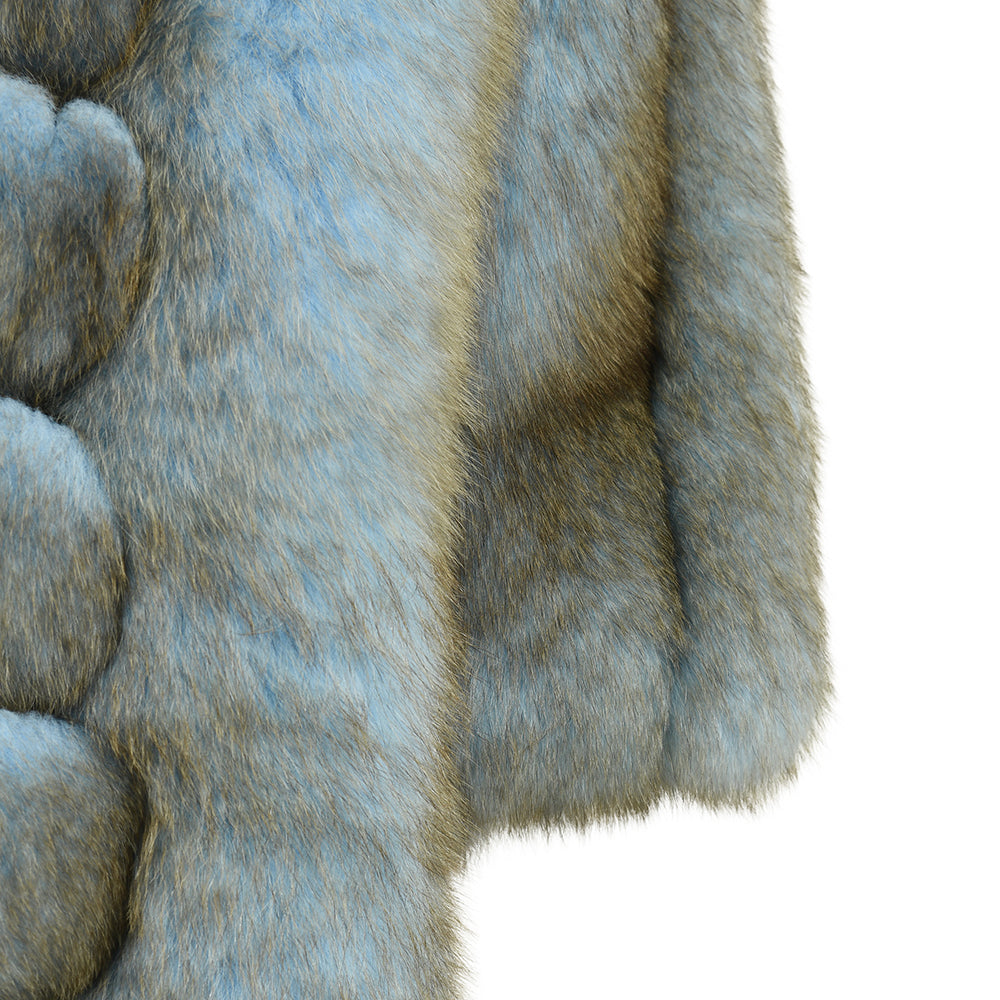 Custom Genuine Women Winter Outwear Natural Real Fox Fur Coat