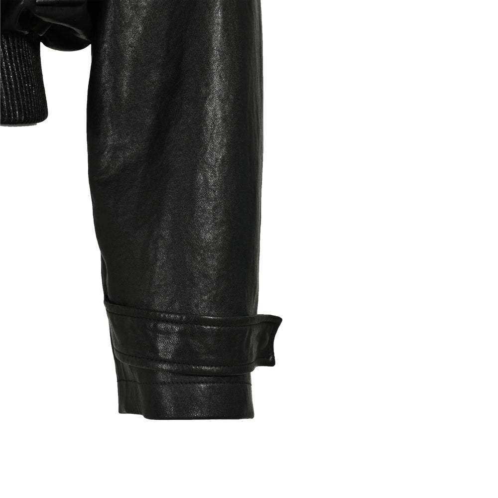 Ladies Cropped Leather Jackets Zipper Design Spring Wholesale Genuine Leather Jacket For Men