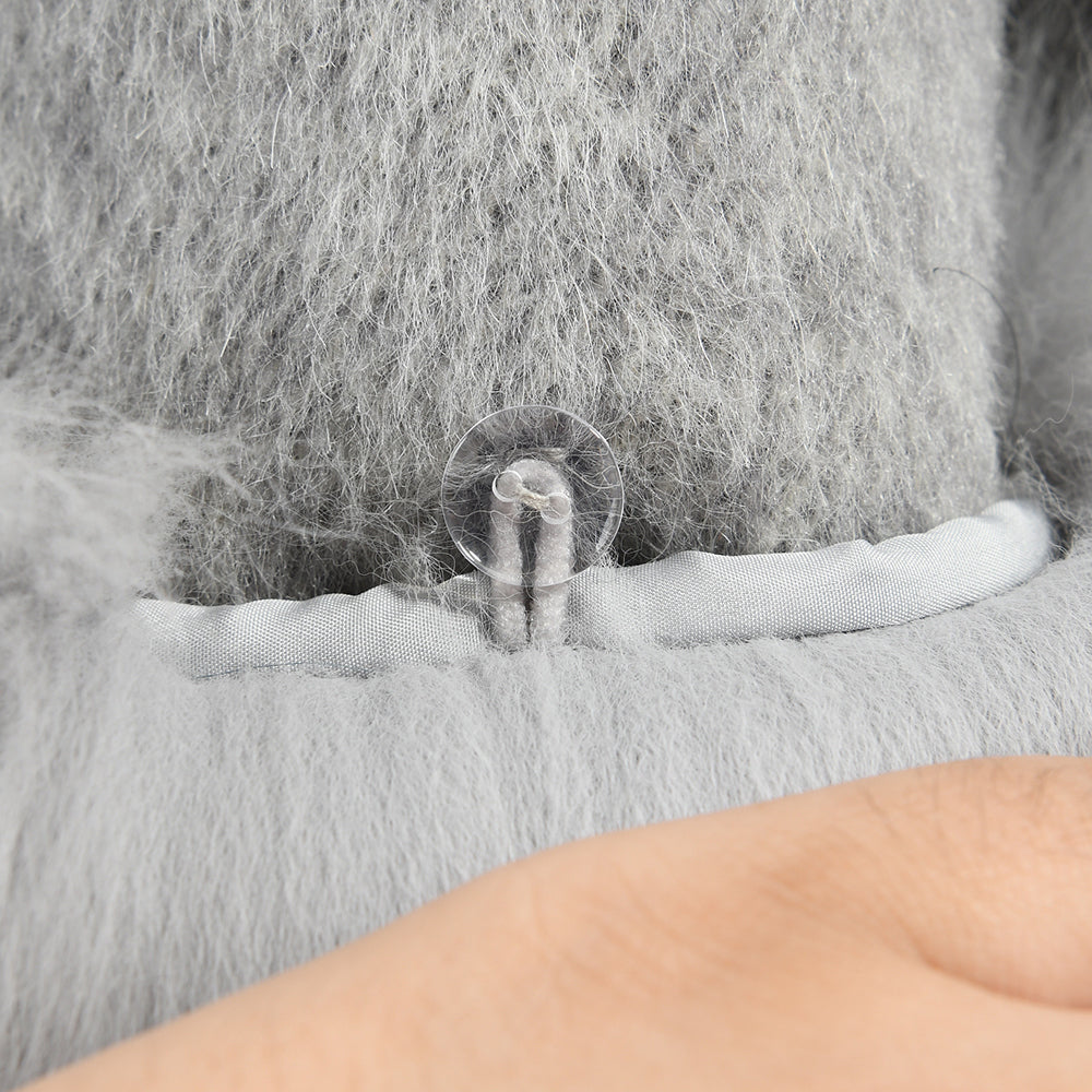 New Style Double-sided Cashmere Coat With Removable Fur Cuffs Custom Fashion Women Long Wool Cashmere Coat