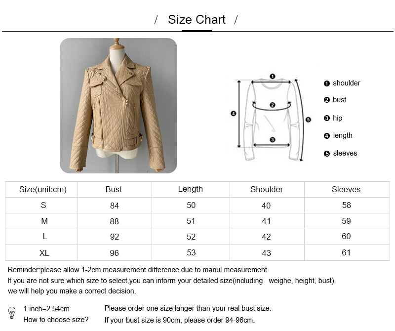 Popular Colorful Leather Coat Belt Zipper Design V-neck Genuine Leather Jacket Women