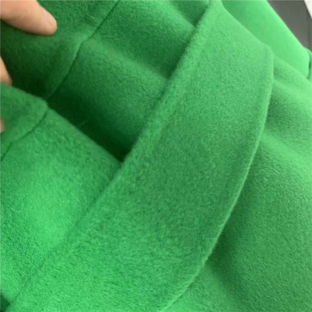 Jaxmonoy Oversize Loose Cashmere Wool Coat with Real Fox Fur Collar Winter Women Hood Outerwear Belt