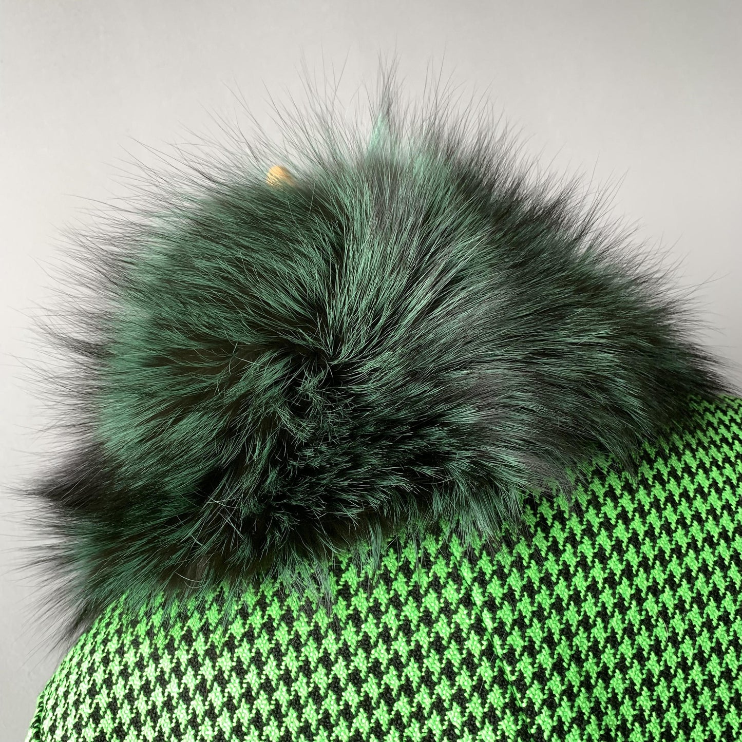 Jaxmonoy Plover Cashmere Coat With Real Fur Collar And Leather Buckle
