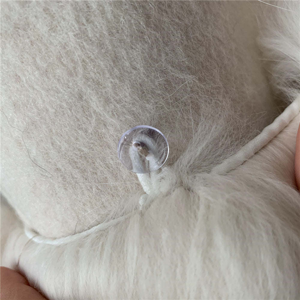 Jaxmonoy Ladies Cashmere Wool Coat Real Fox Fur Collar And Cuffs