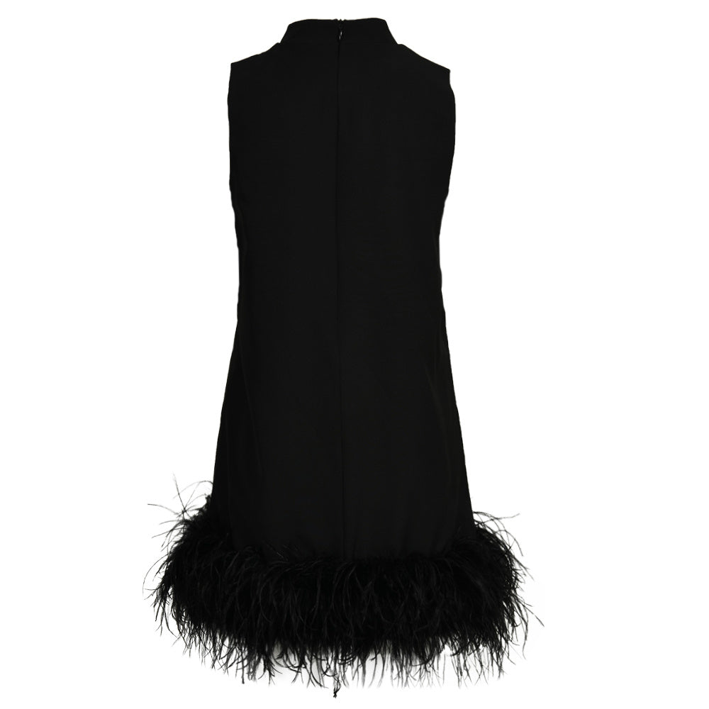 Patchwork Chiffon Ladies Tube Tops Tank Tops Strapless Vest Sleeveless Women Tops With Ostrich Feather