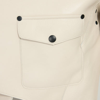 Women Plus Size Colorful Pure Genuine Real Sheep Skin Leather Jacket