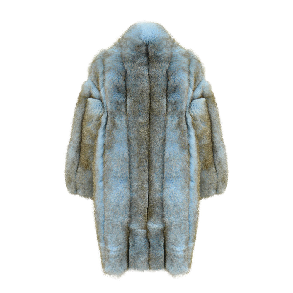 Custom Genuine Women Winter Outwear Natural Real Fox Fur Coat