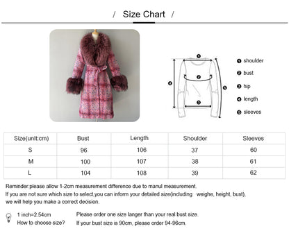 New Style Popular Double-sided Long Cashmere Coat With Real Fox Fur Wholesale Custom Wool Trench Coat Women