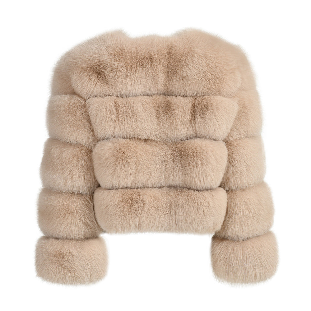 Fashion Warm Female Short Style Colorful Real Fox Fur High Quality