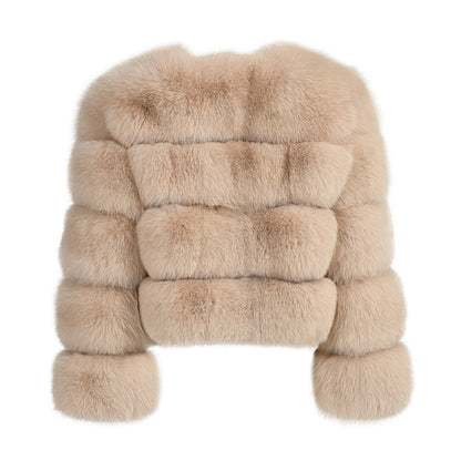 Fashion Warm Female Short Style Colorful Real Fox Fur High Quality