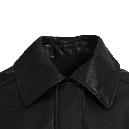 Ladies Cropped Leather Jackets Zipper Design Spring Wholesale Genuine Leather Jacket For Men