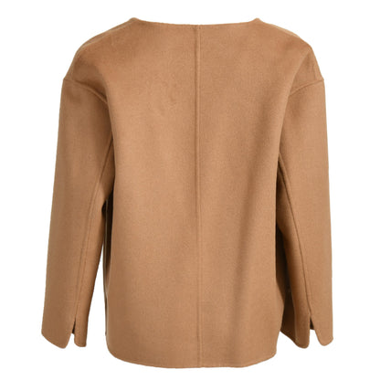 V-neck Double-sided Cashmere Wool Coat Removable Fox Fur Vest
