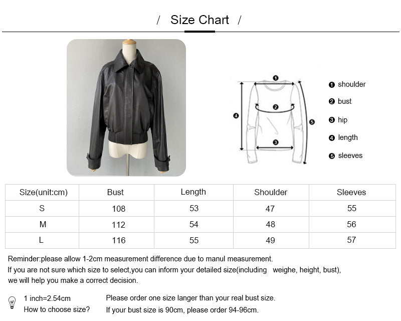 Ladies Cropped Leather Jackets Zipper Design Spring Wholesale Genuine Leather Jacket For Men