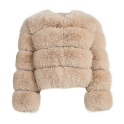Fashion Warm Female Short Style Colorful Real Fox Fur High Quality