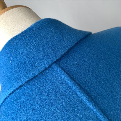 Jaxmonoy Women Cashmere Vest Modern Coat With Belt Outwear