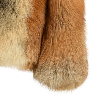 Winter Warm Thick Regular Length Ladies Genuine Fluffy Fox Fur Coat Custom Wholesale Women Real Fox Fur Coat