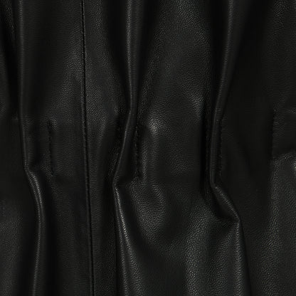 Leather Jackets Custom Color Drawstring Design Wholesale Custom Genuine Leather Women Jacket