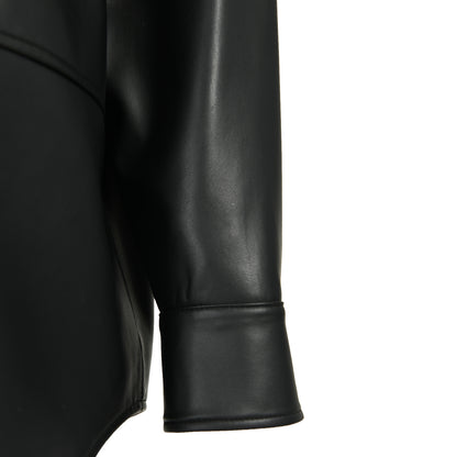 Popular V-neck Collar Regular Length Women Genuine Sheepskin Leather Jackets