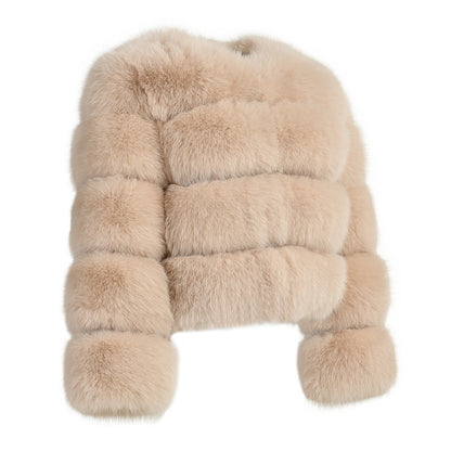 Fashion Warm Female Short Style Colorful Real Fox Fur High Quality