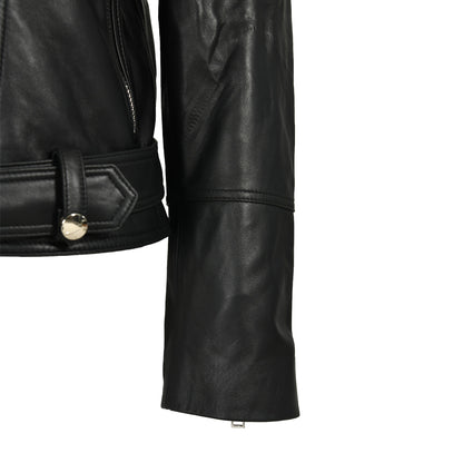 Women Genuine Sheepskin Leather Jackets Zipper Design Wholesale Custom Mens Leather Jacket