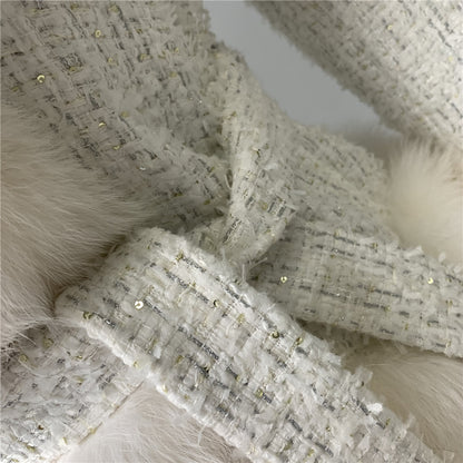Jaxmonoy Popular Cashmere Coat With Real Fox Fur Collar And Cuffs