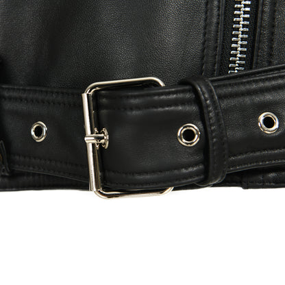 Women Genuine Sheepskin Leather Jackets Zipper Design Wholesale Custom Mens Leather Jacket
