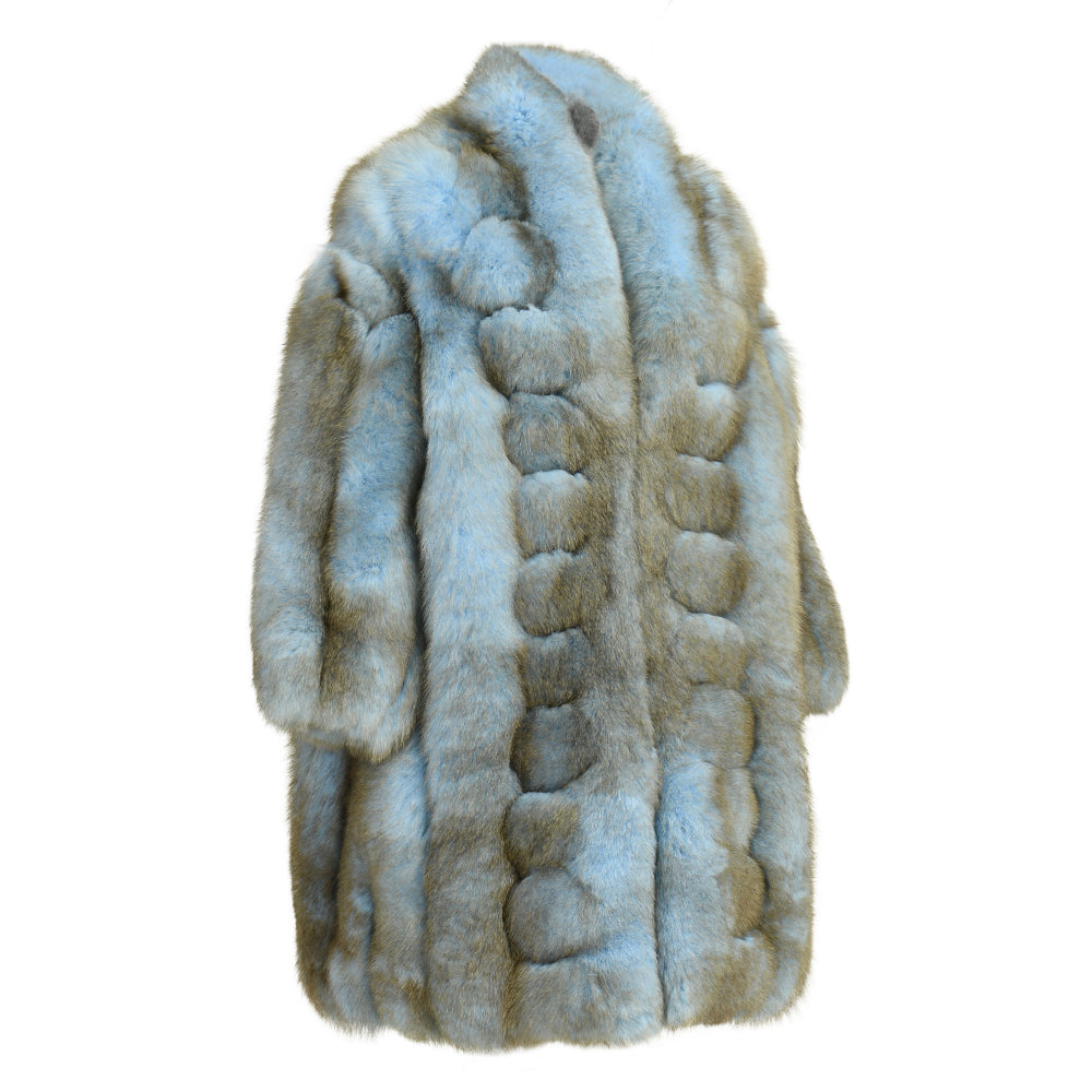 Custom Genuine Women Winter Outwear Natural Real Fox Fur Coat