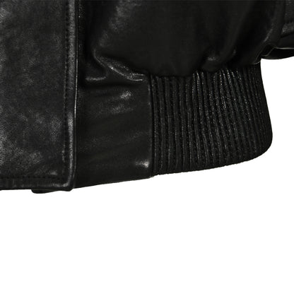 Ladies Cropped Leather Jackets Zipper Design Spring Wholesale Genuine Leather Jacket For Men