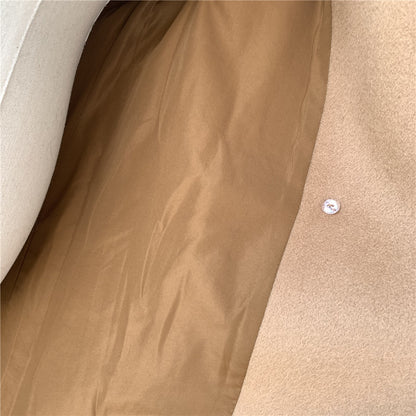 Jaxmonoy Stylish Cashmere Wool Coat With Polyester Lining