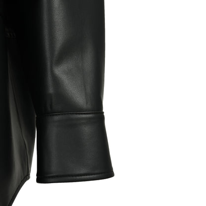 Popular V-neck Collar Regular Length Women Genuine Sheepskin Leather Jackets
