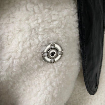Genuine Shearling Coat With Belt Design Wholesale Custom Sheepskin Coat