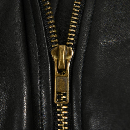 Ladies Cropped Leather Jackets Zipper Design Spring Wholesale Genuine Leather Jacket For Men
