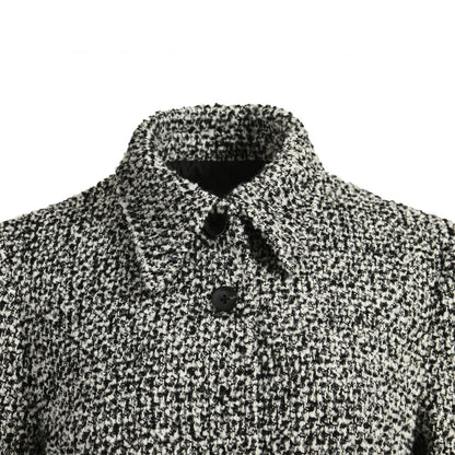 Mix Color Single Breased Button Wool Blends Jacket For Women